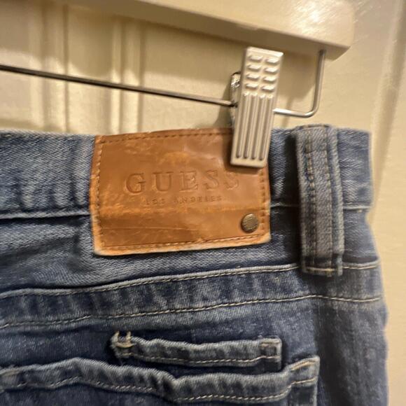 Guess Blue Slim Tapered Jeans Size Men's Tag 33x32 - Picture 5 of 6